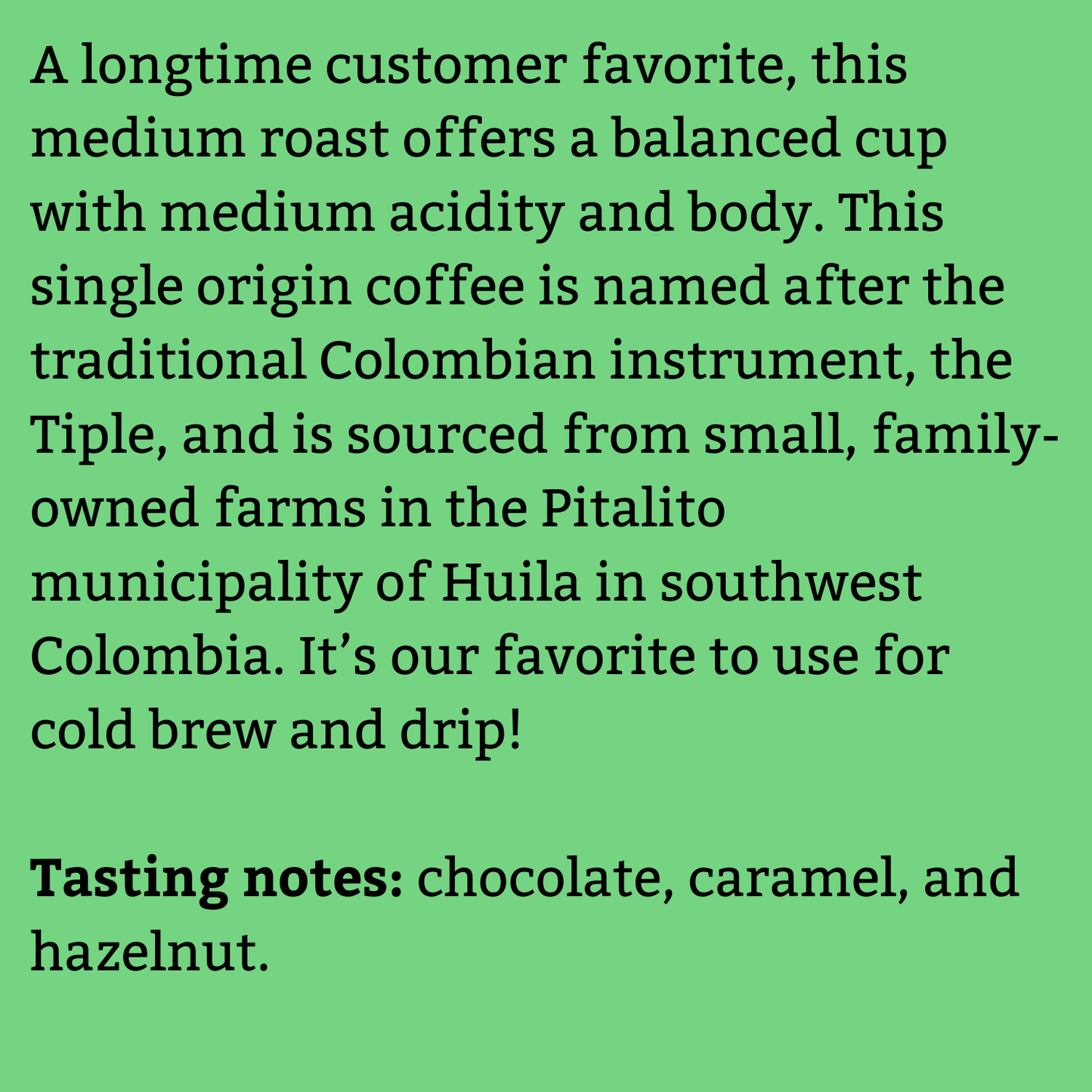 Colombia Huila Pitalito El Tiple Supremo