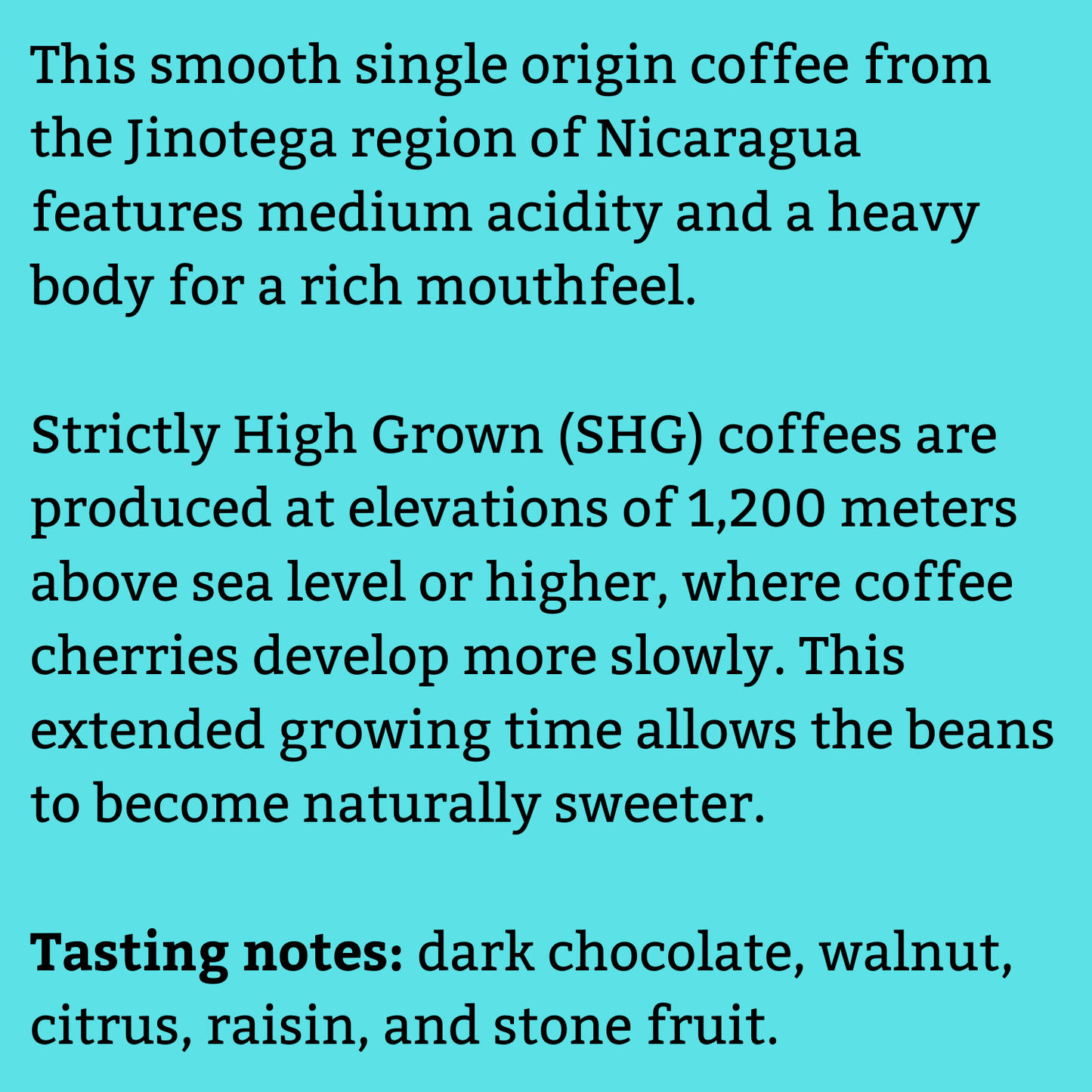 Nicaragua Jinotega Marimba SHG