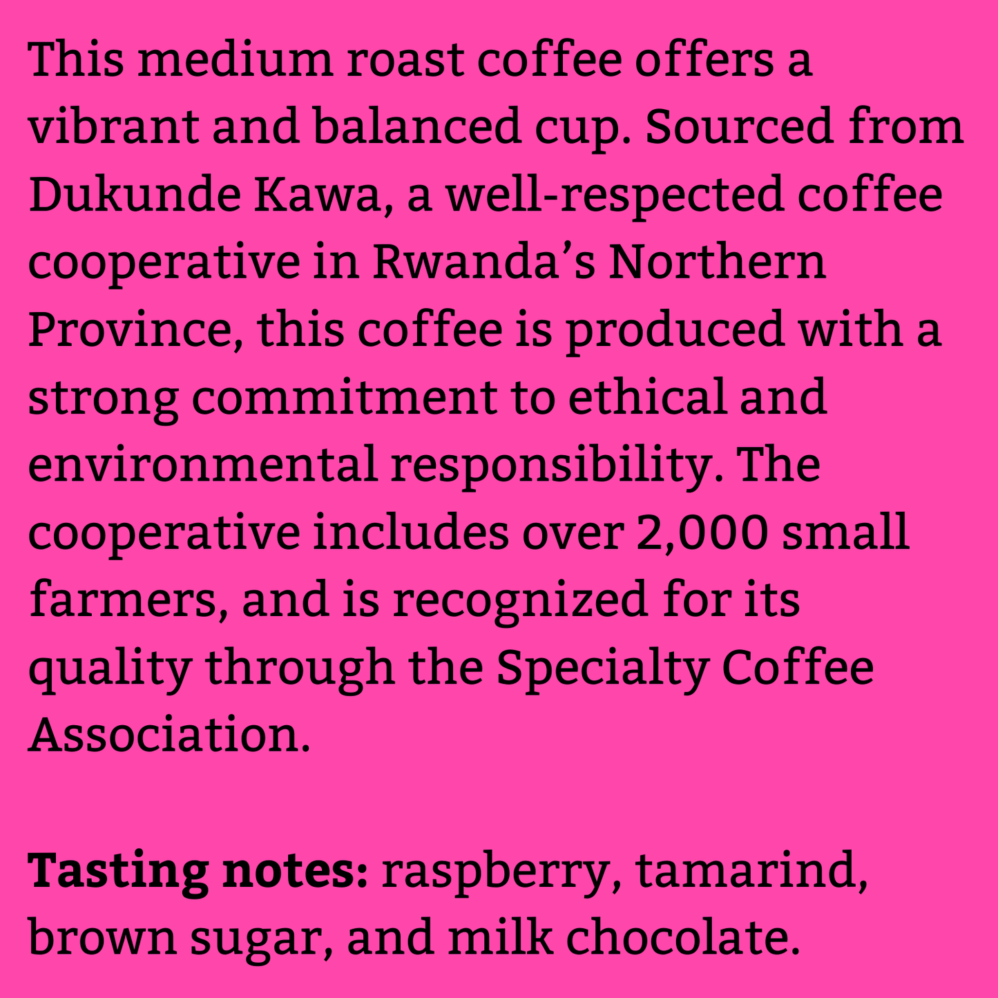 Rwanda Organic Dukunde Kawa Mbilima
