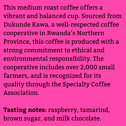 Rwanda Organic Dukunde Kawa Mbilima