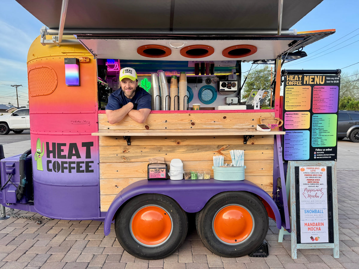 Heat Coffee mobile coffee cart and team in Phoenix, AZ