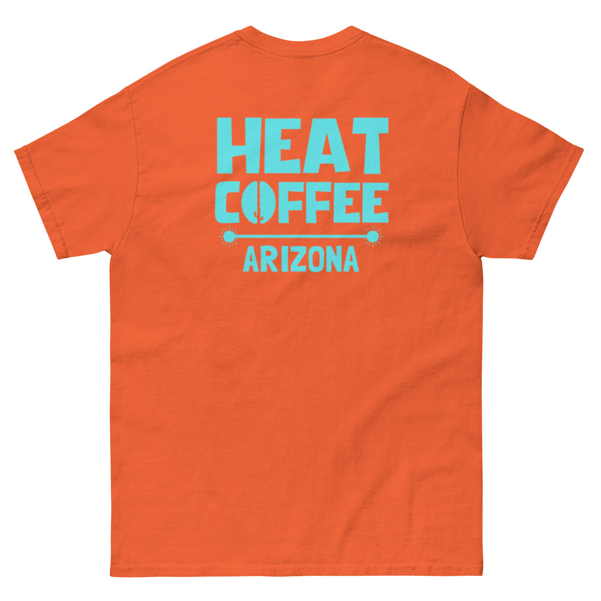 Orange cactus tshirt Product mockup back