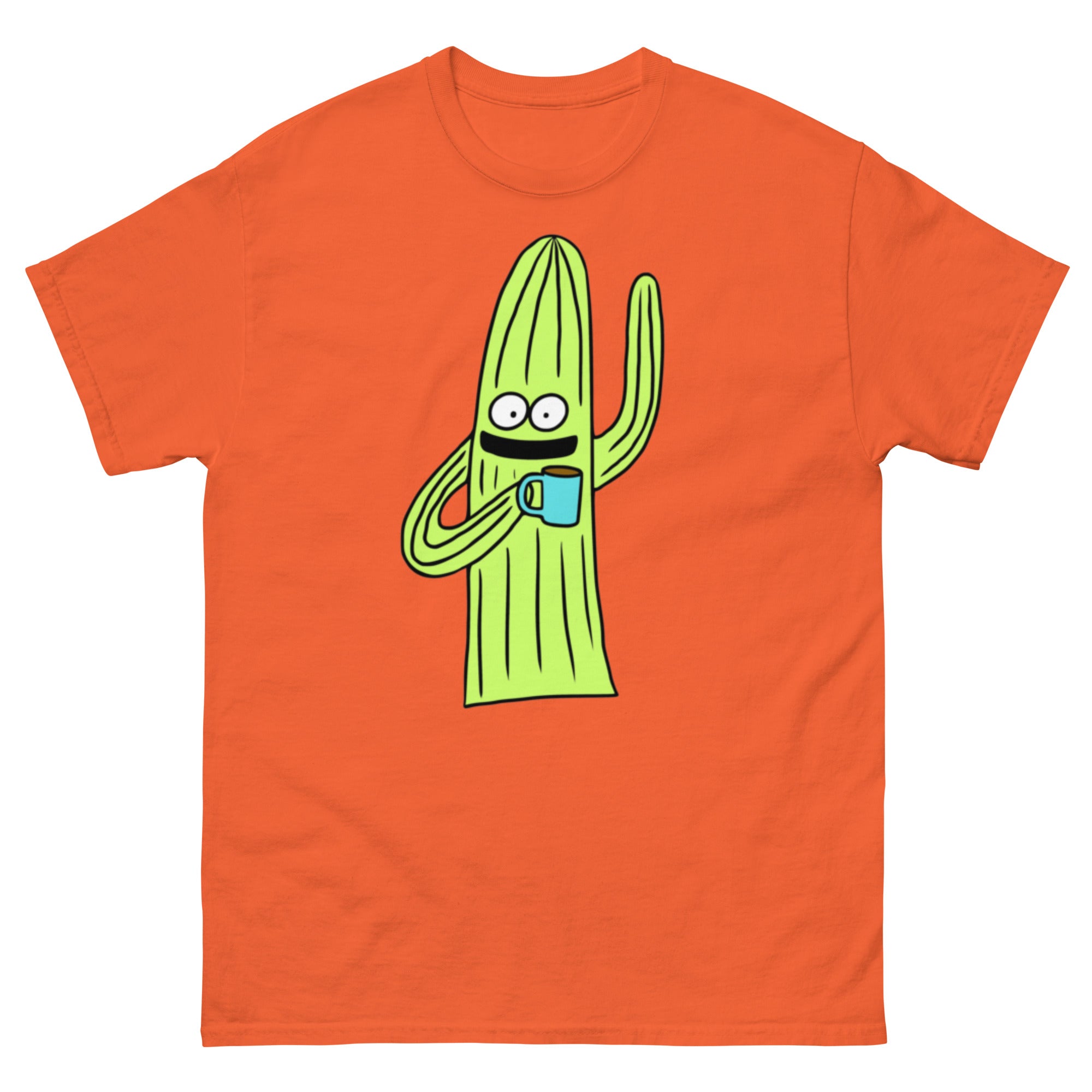 Orange Cactus t-shirt Product mockup