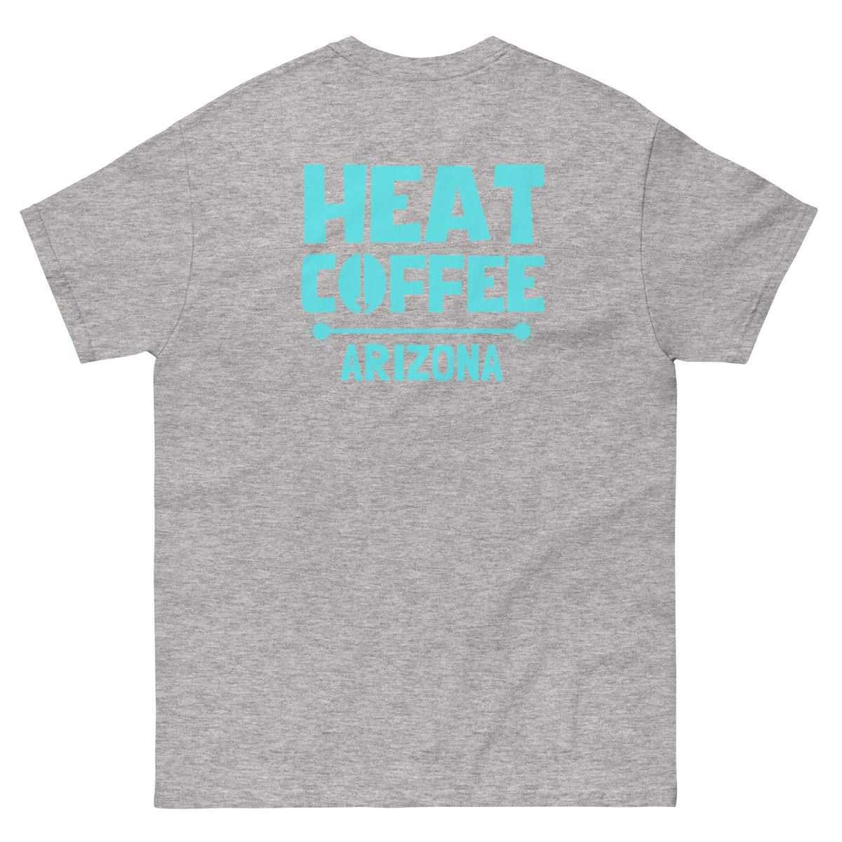 Gray Cactus t-shirt Product mockup back