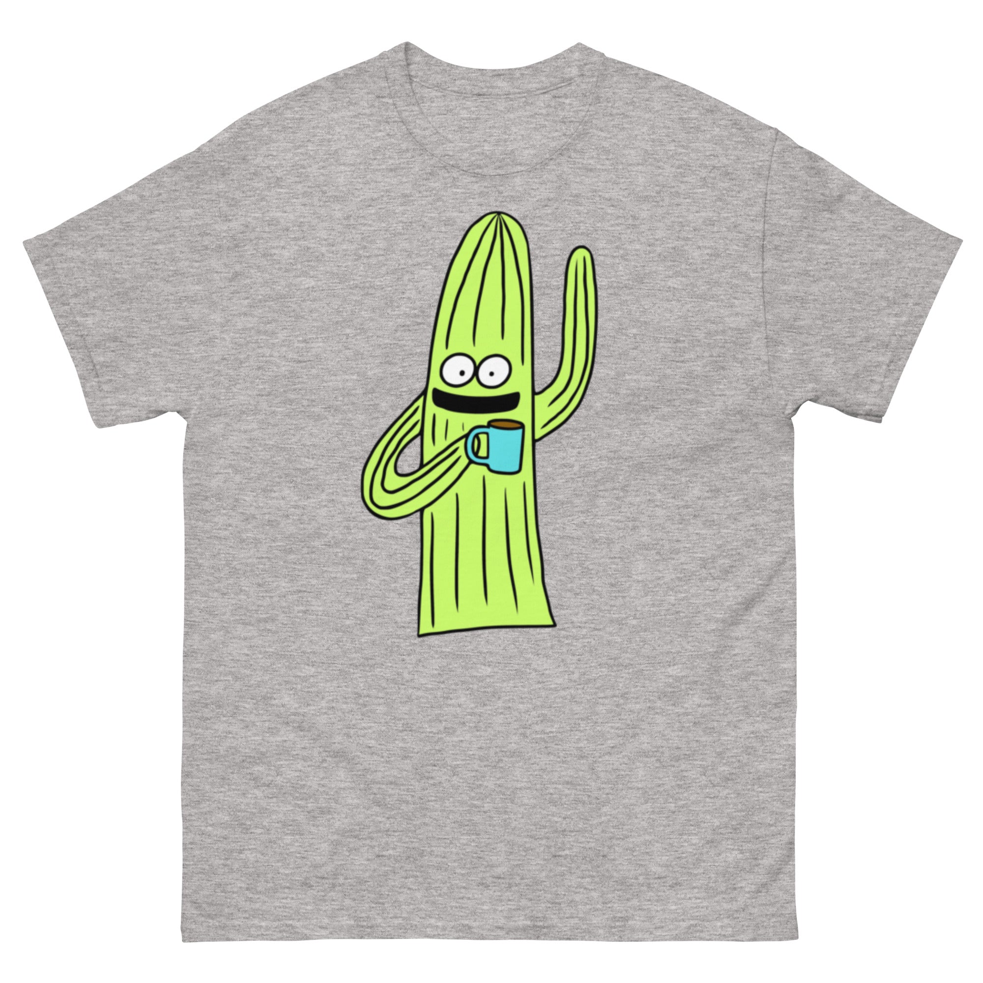 Gray Cactus t-shirt Product mockup